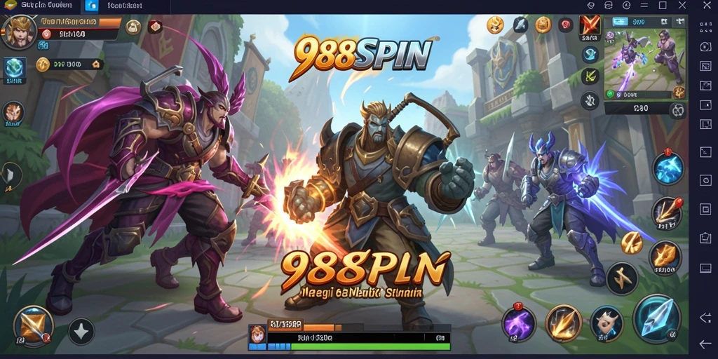 Screenshot menunjukkan gameplay intens dari <strong>988SPIN</strong> dengan strategi SLG yang mendalam.