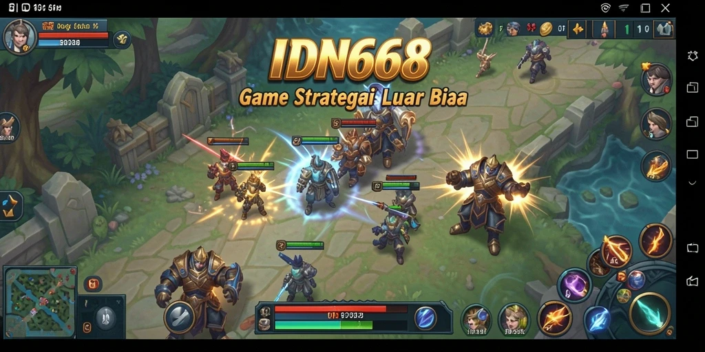 Tampilan seru dari gameplay SLG IDN668