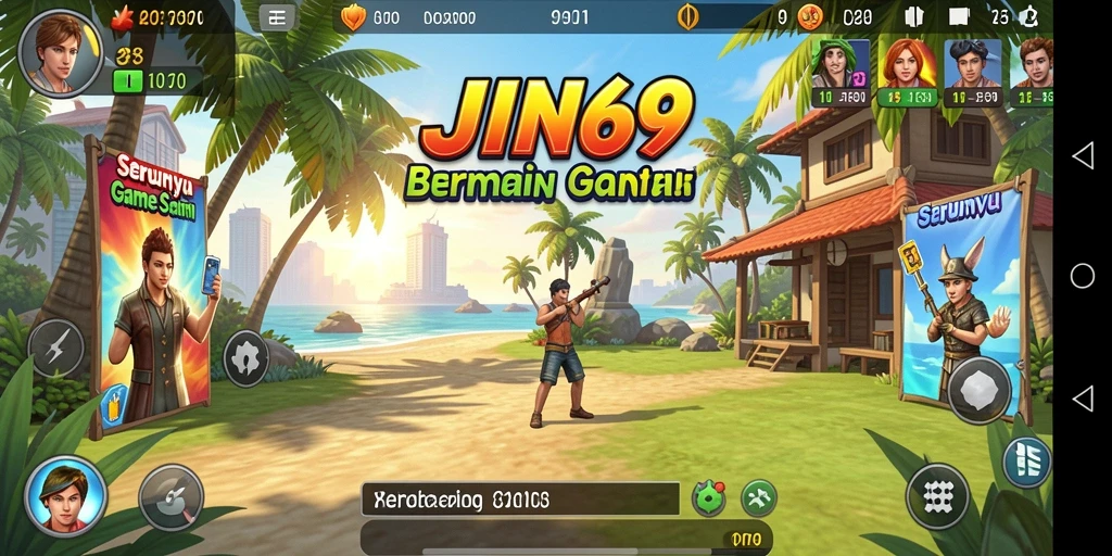 Screenshot gameplay JIN69 menampilkan keseruan dalam bermain game Casual.