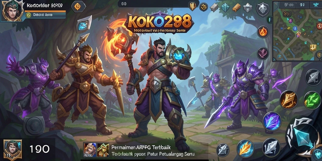 Tampilan gameplay KOKO288 yang menegangkan dalam pertempuran ARPG.