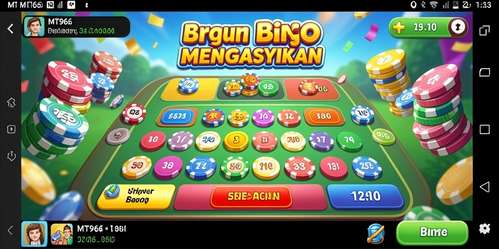 Screenshot gameplay MT966 menampilkan keseruan bermain Bingo.