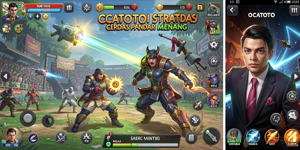 Tampilan gameplay OCATOTO yang menarik dan strategis.