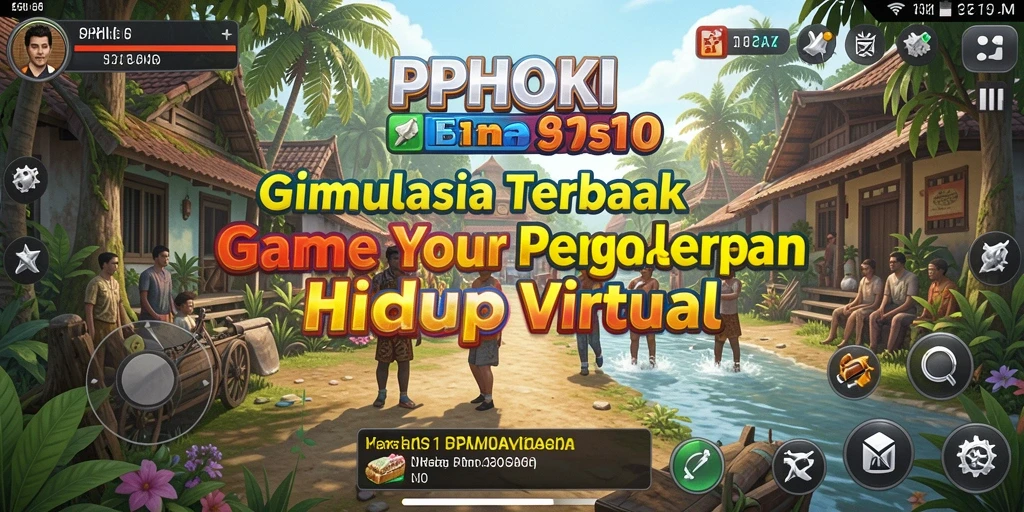 Gameplay PPHOKI yang menunjukkan interaksi dan kegiatan karakter.