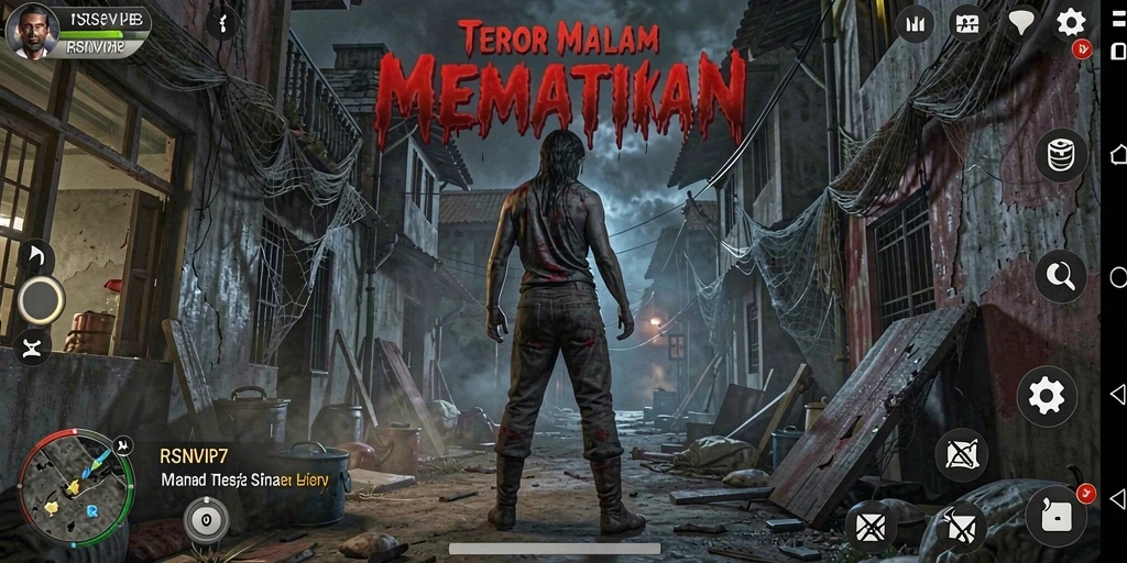 Gameplay RSNVIP7 yang menakutkan dan mendebarkan di tengah malam.